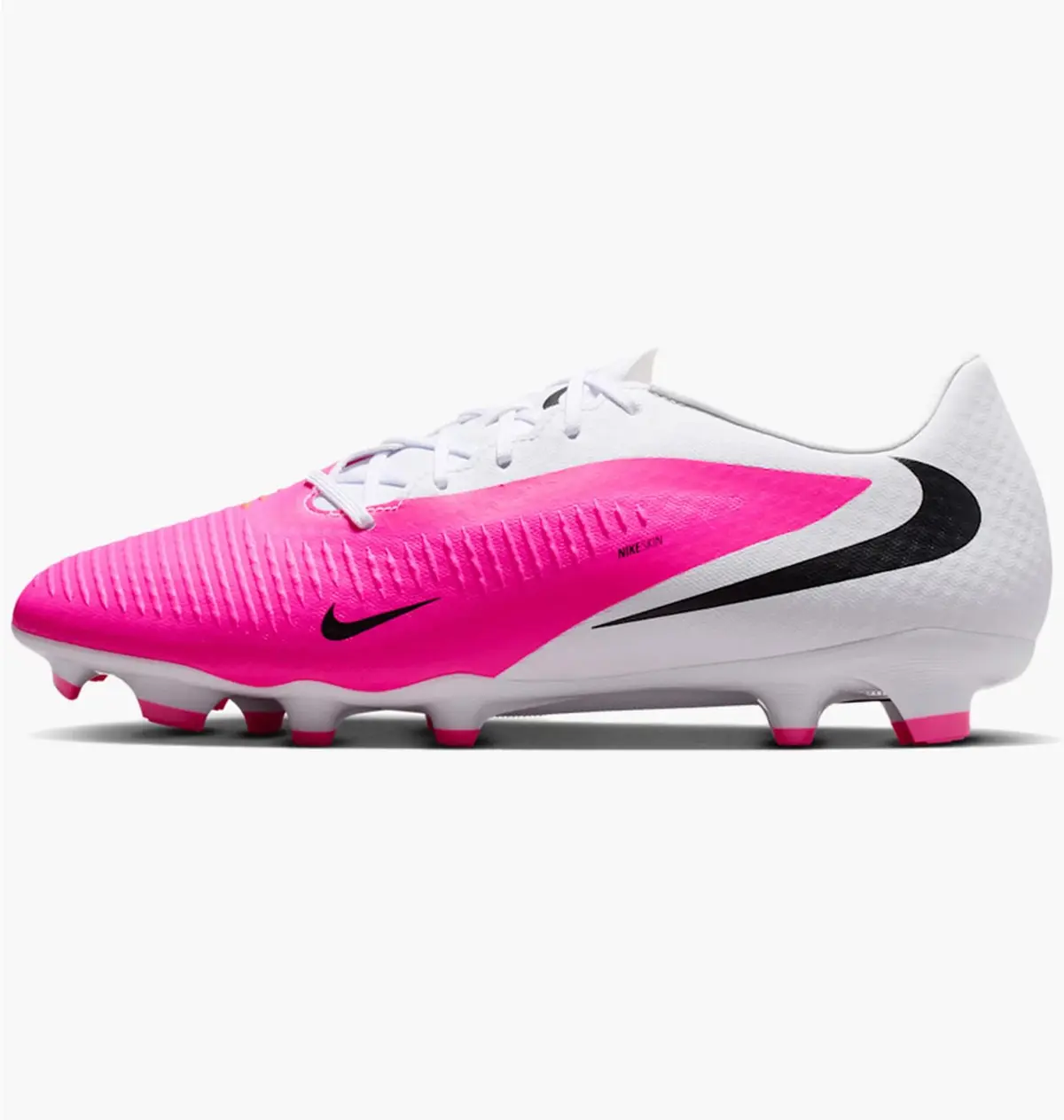 Бутсы унисекс Nike Phantom 6 Low Academy белые с розовым IQ2392-900