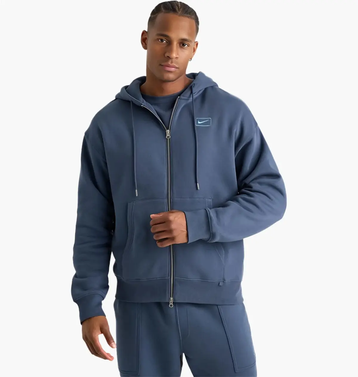Кофта чоловіча Nike Swoosh Box Graphic Full-Zip Blue