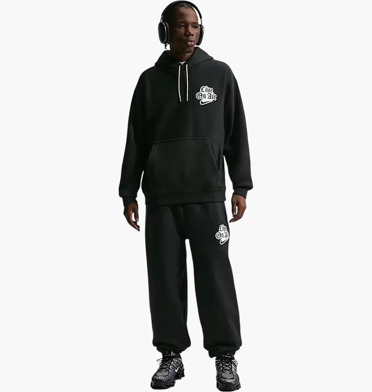Кофта чоловіча Nike Solo Swoosh Fleece чорна IQ5559-010