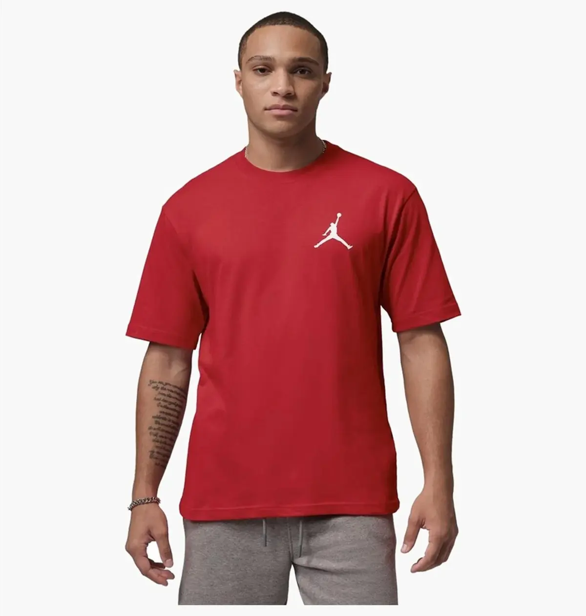 Футболка мужская Jordan Jumpman Label Erkek Kırmızı Basketbol T-Shirt Bordo