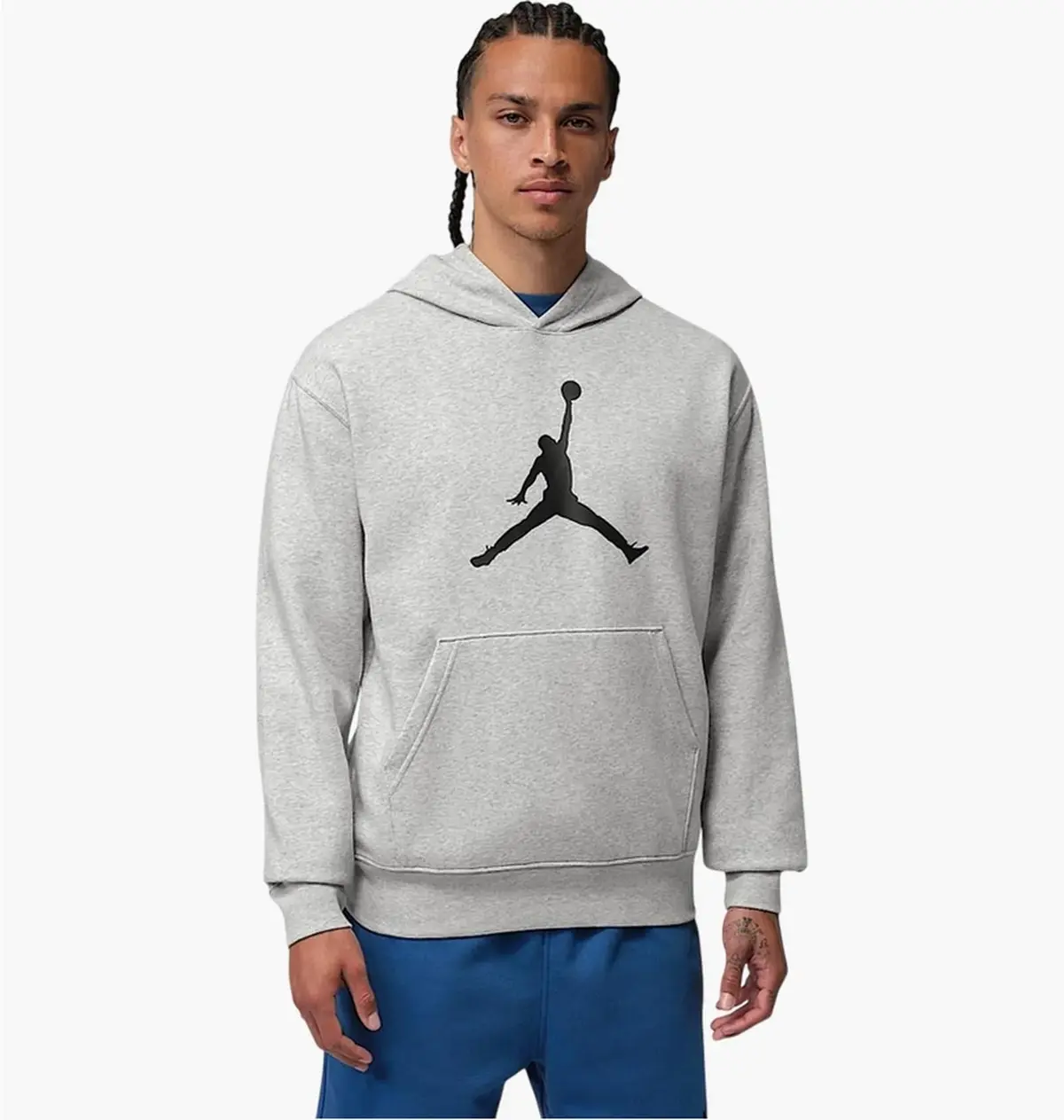 Кофта чоловіча Jordan Jumpman Flc Hbr Po 2 Grey