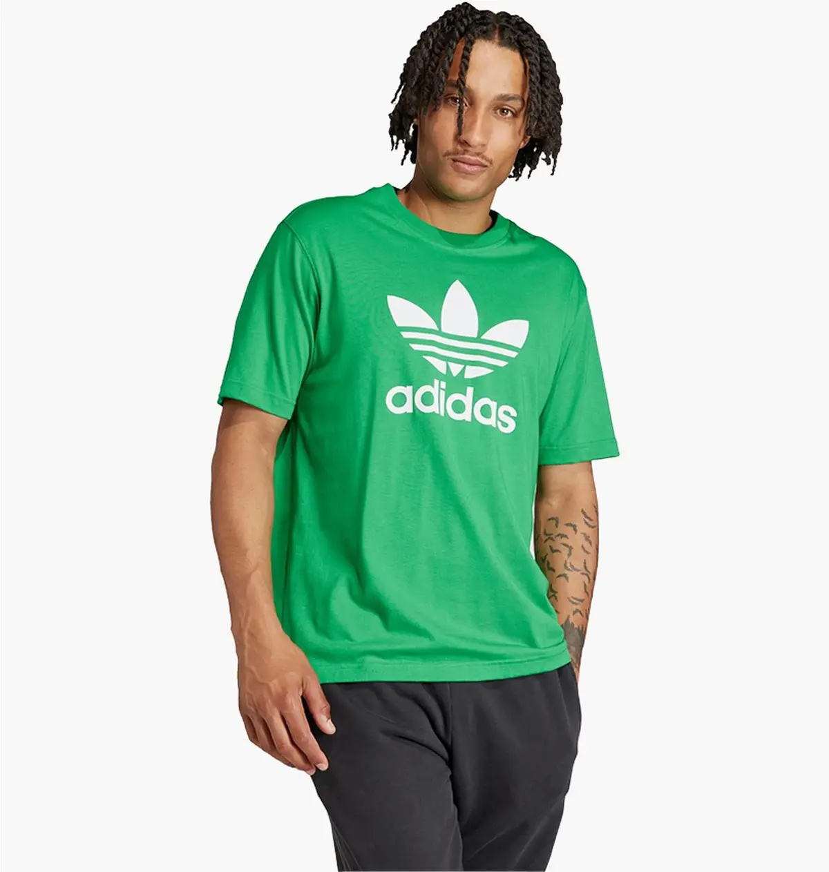 Футболка чоловіча Adidas Adicolor Trefoil Tee Green