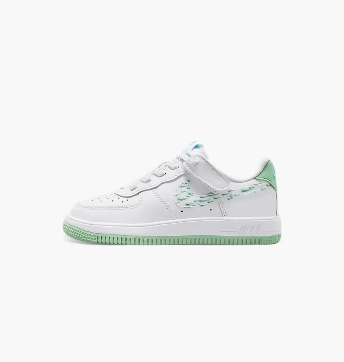 Кроссовки детские Nike Force 1 Low Easyon белые с металликом IR8300-111