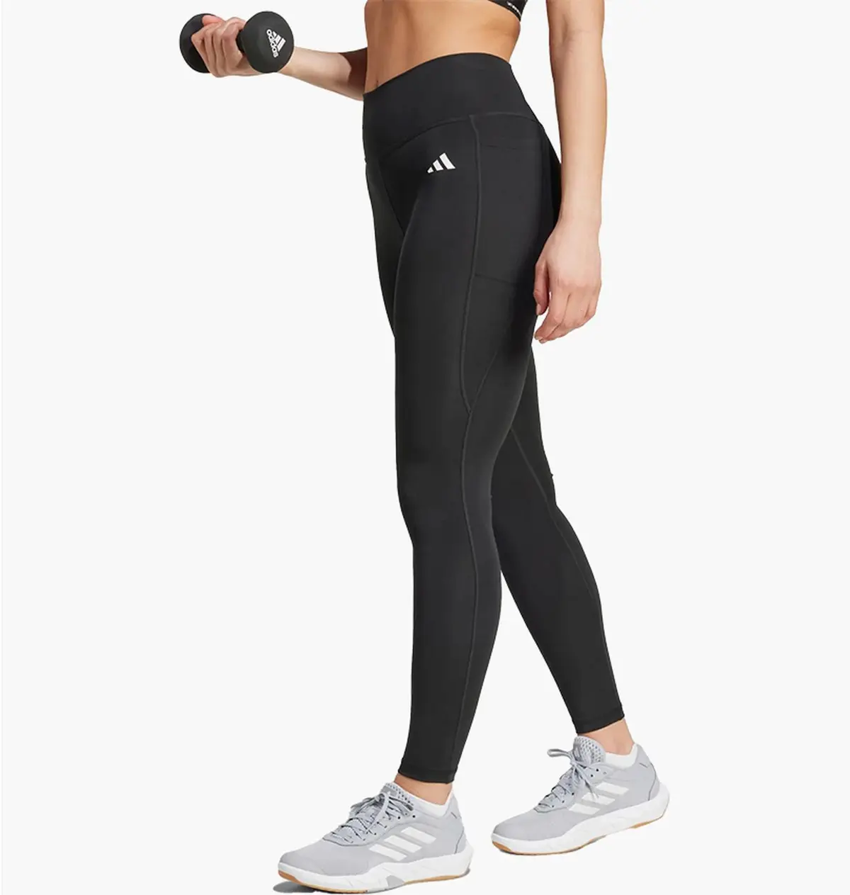 Лосіни жіночі Adidas Optime Essentials Stash Pocket Full-Length Leggings Black