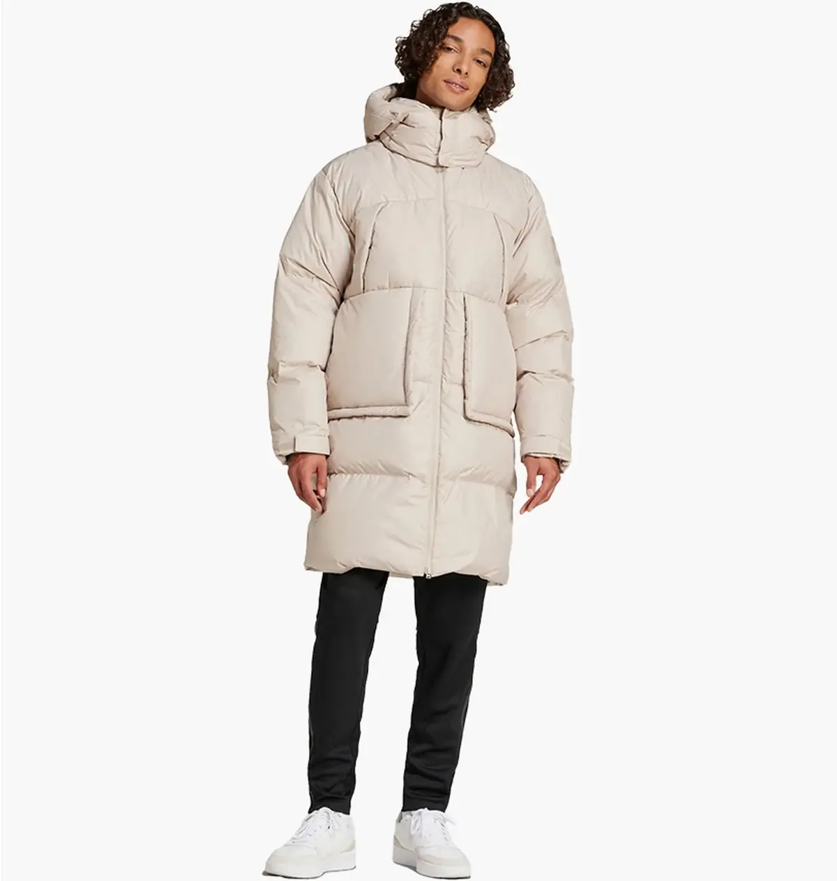 Куртка чоловіча Adidas Big Baffle Down Coat Beige