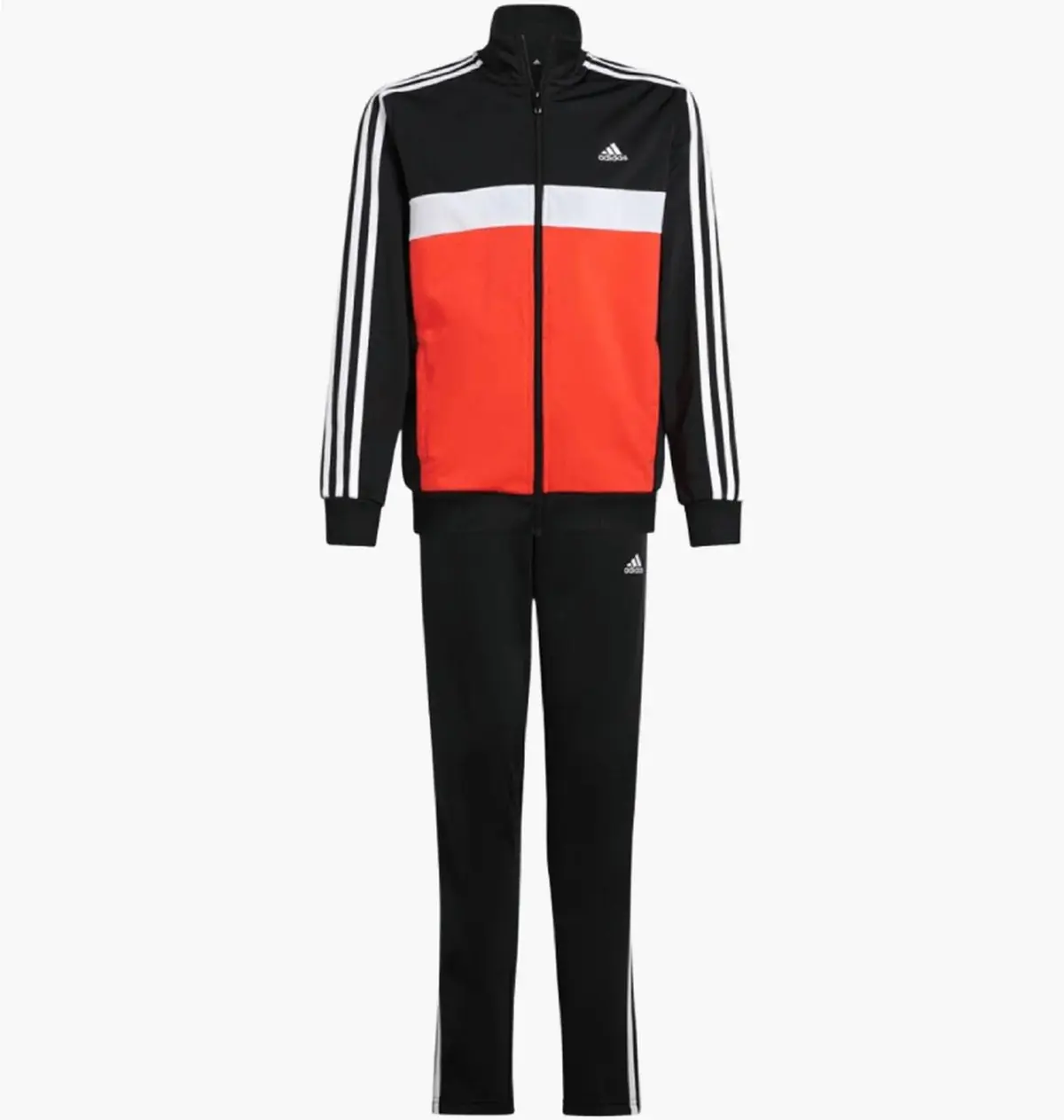 Спортивный костюм детской Adidas Essentials 3-Stripes Black/Red