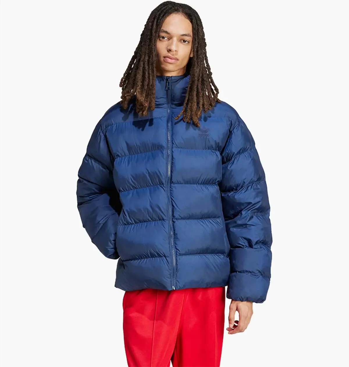 Куртка мужская Adidas Tonal Hooded Puffer Blue