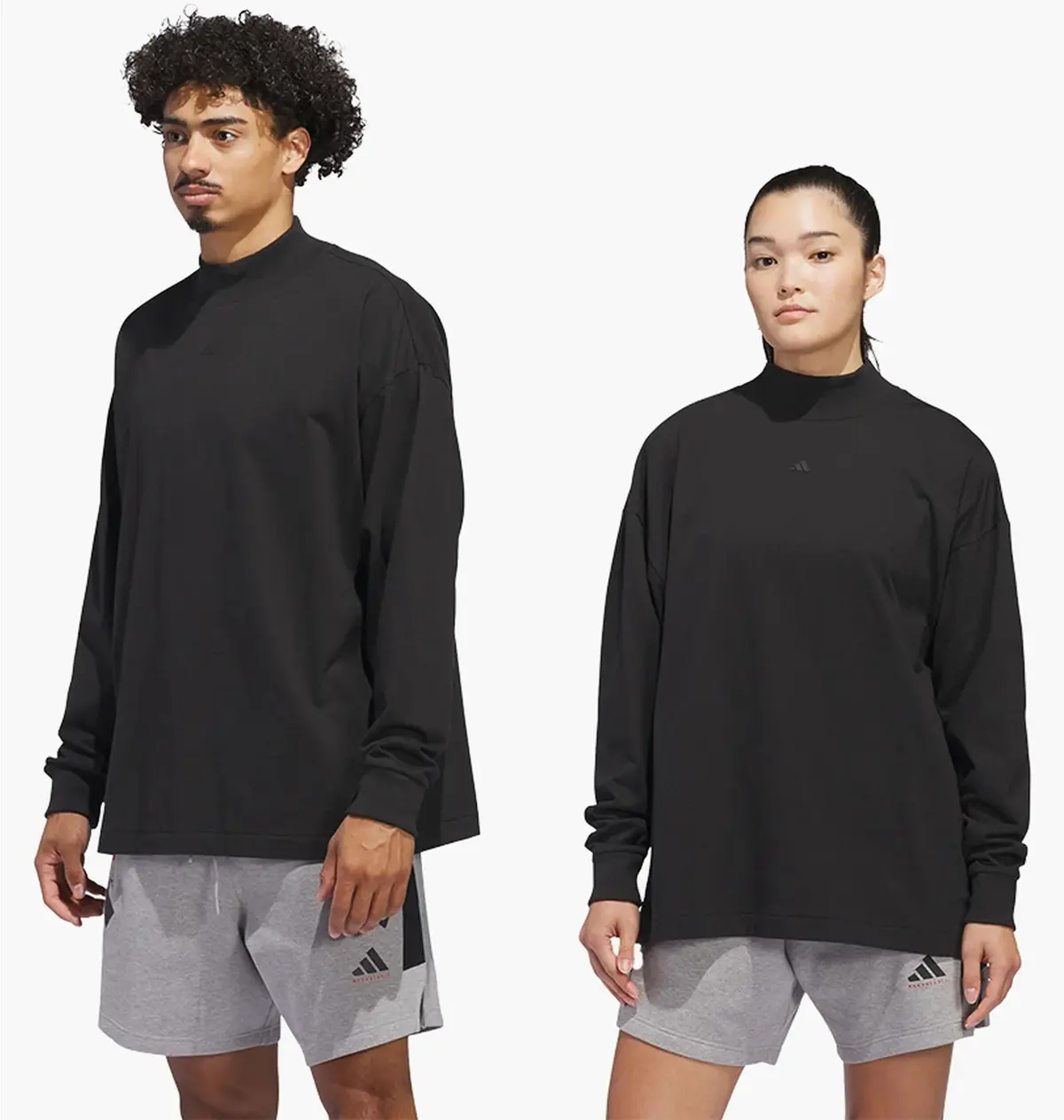 Кофта унісекс Adidas Basketball Long Sleeve Tee Black