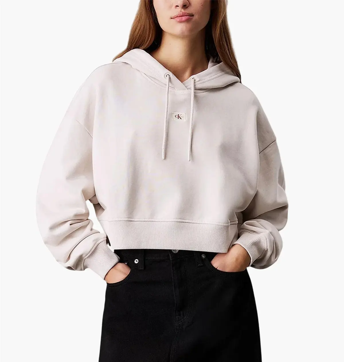 Кофта женские Calvin Klein Woven Label White