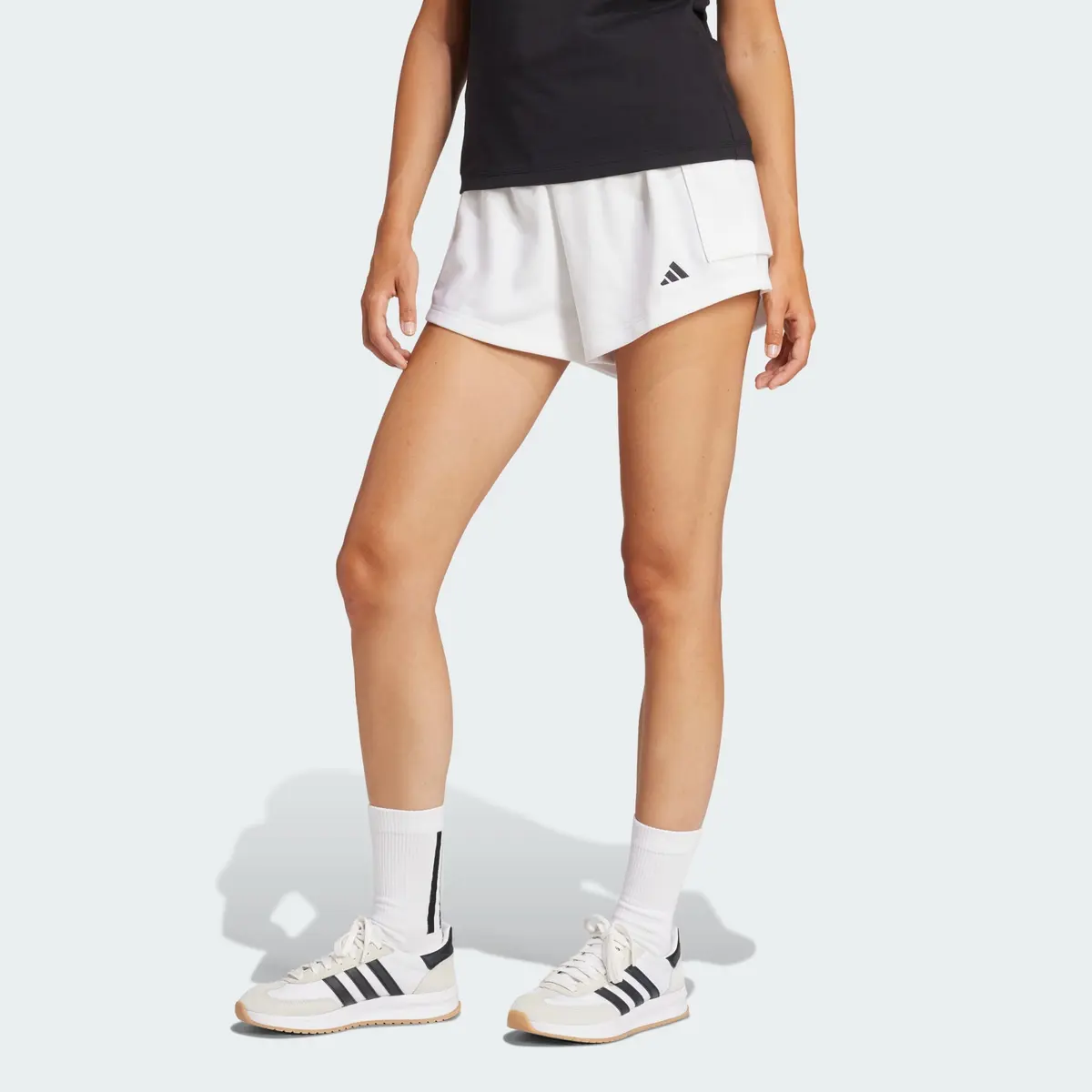 Шорти жіночі Adidas Essentials Small Logo French Terry Cargo Shorts