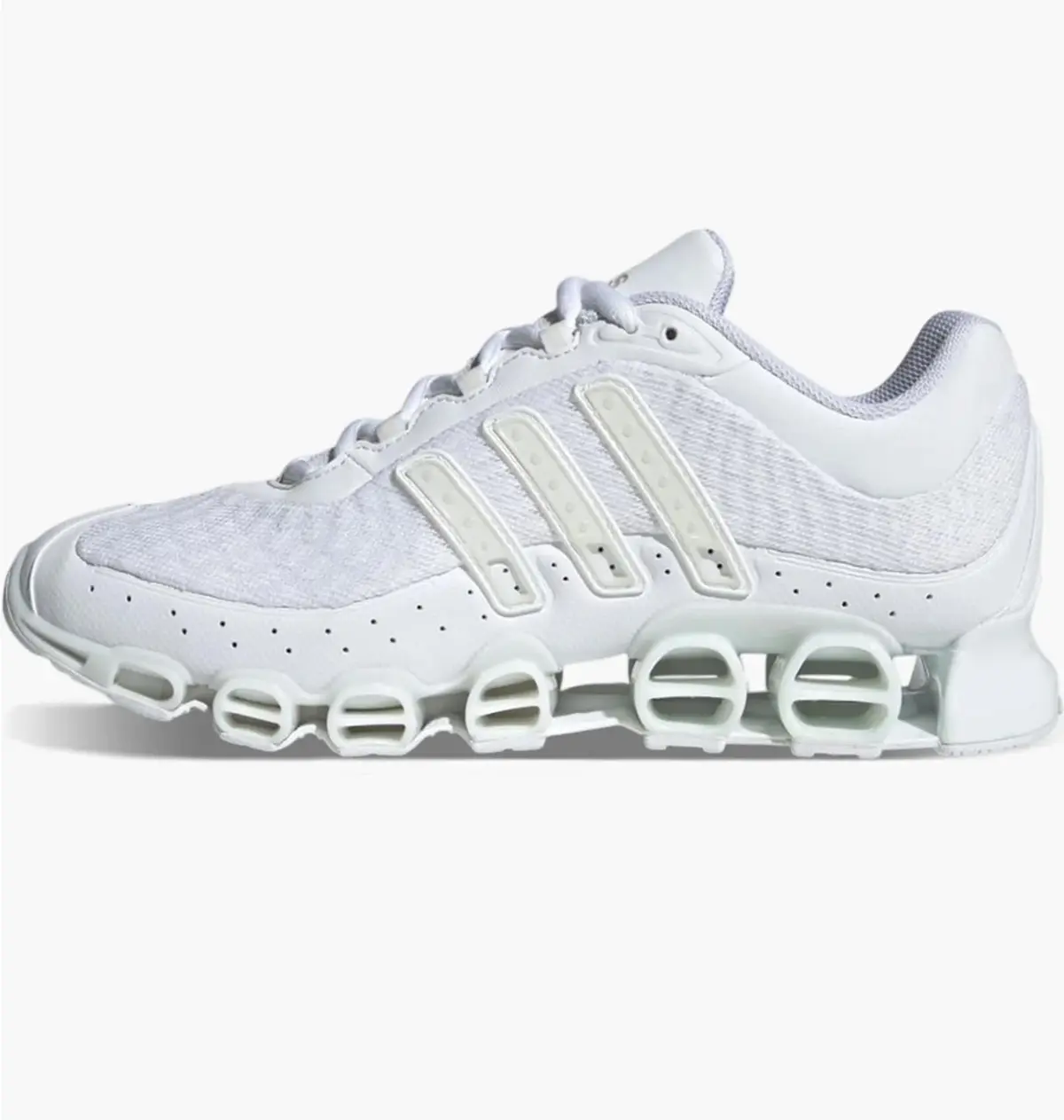 Кроссовки унисекс Adidas Originals Megaride белые с серым JH5523