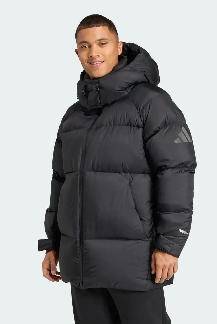 Куртка чоловіча Adidas Myshelter Climawarm Down чорна JL6960