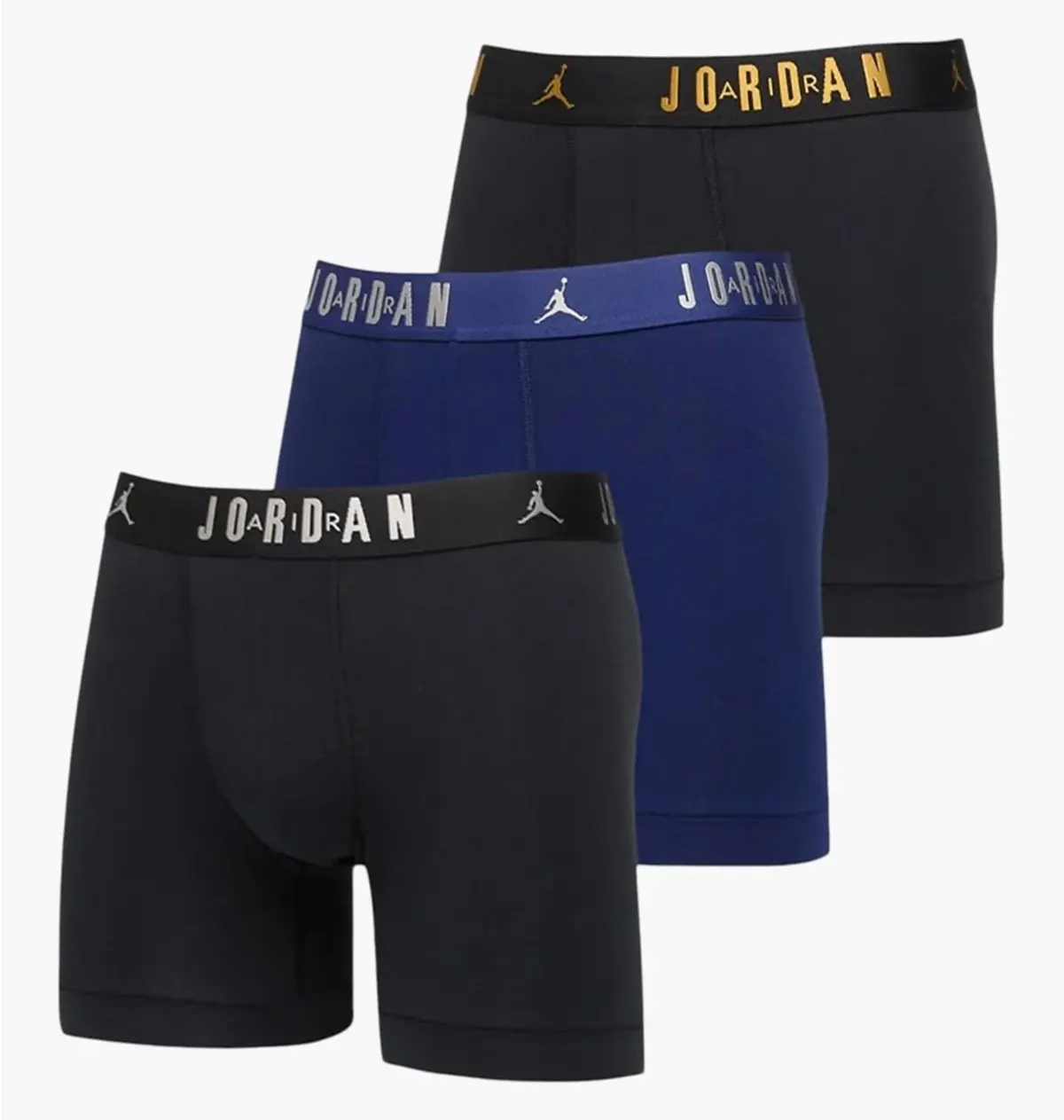 Труси чоловічі Jordan Flight Cotton Core (3 ) Black/Blue
