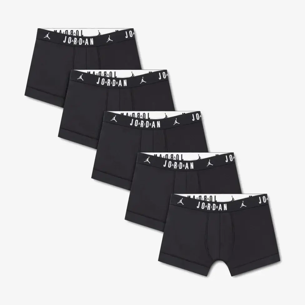 Труси-боксерки чоловічі Jordan Flight «Black» 5 Pack