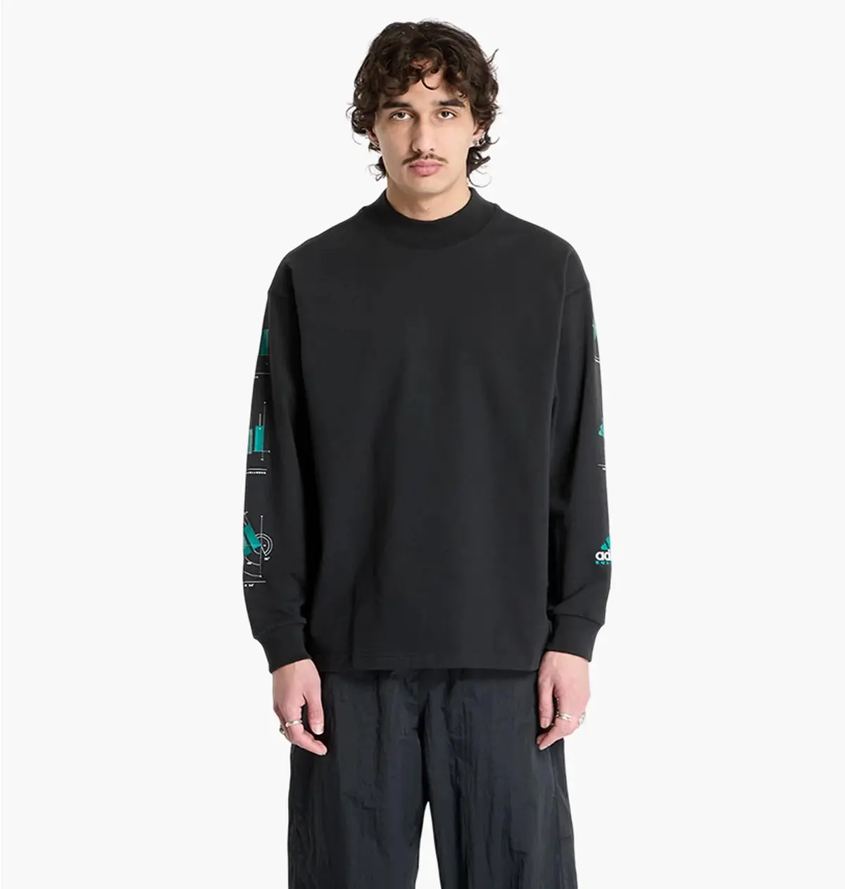 Кофта мужская Adidas Equipment Long Sleeve Graphic Black