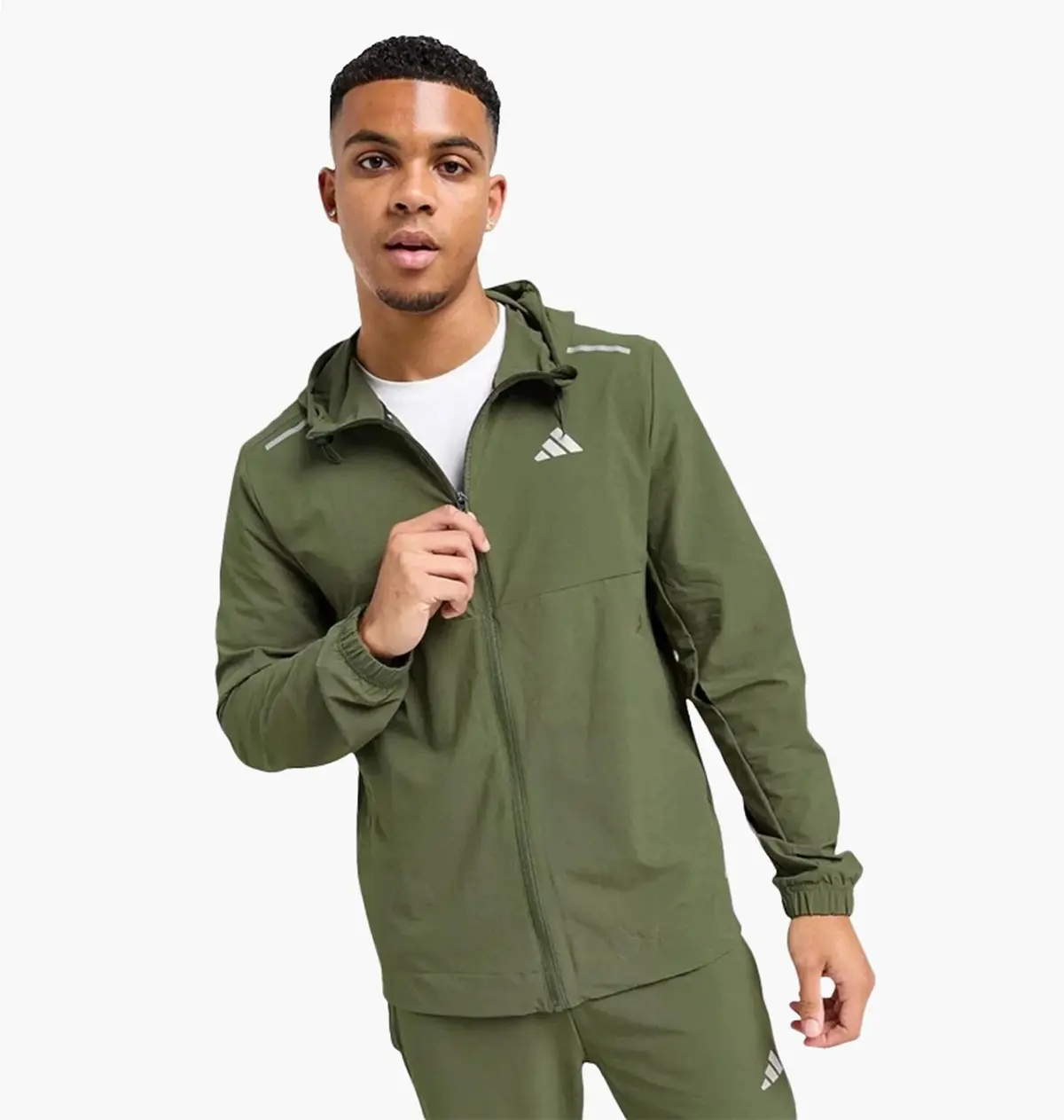 Куртка мужская Adidas Tech Woven Full Zip Jacket Olive