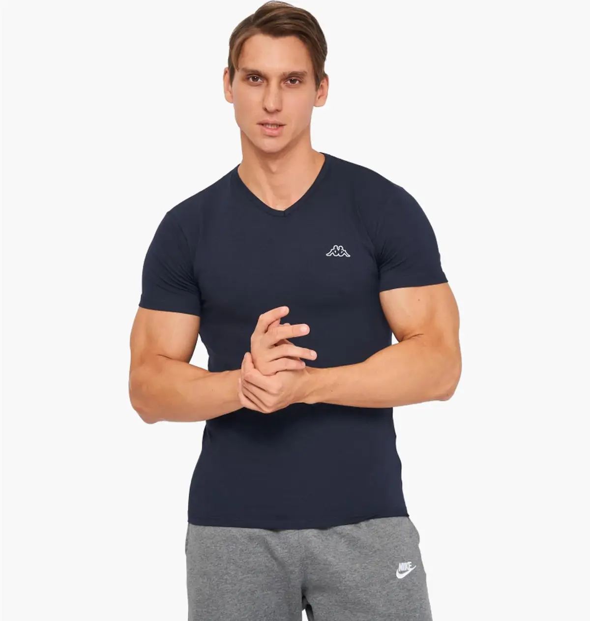 Футболка чоловіча Kappa T-Shirt Mezza Manica Scollo V