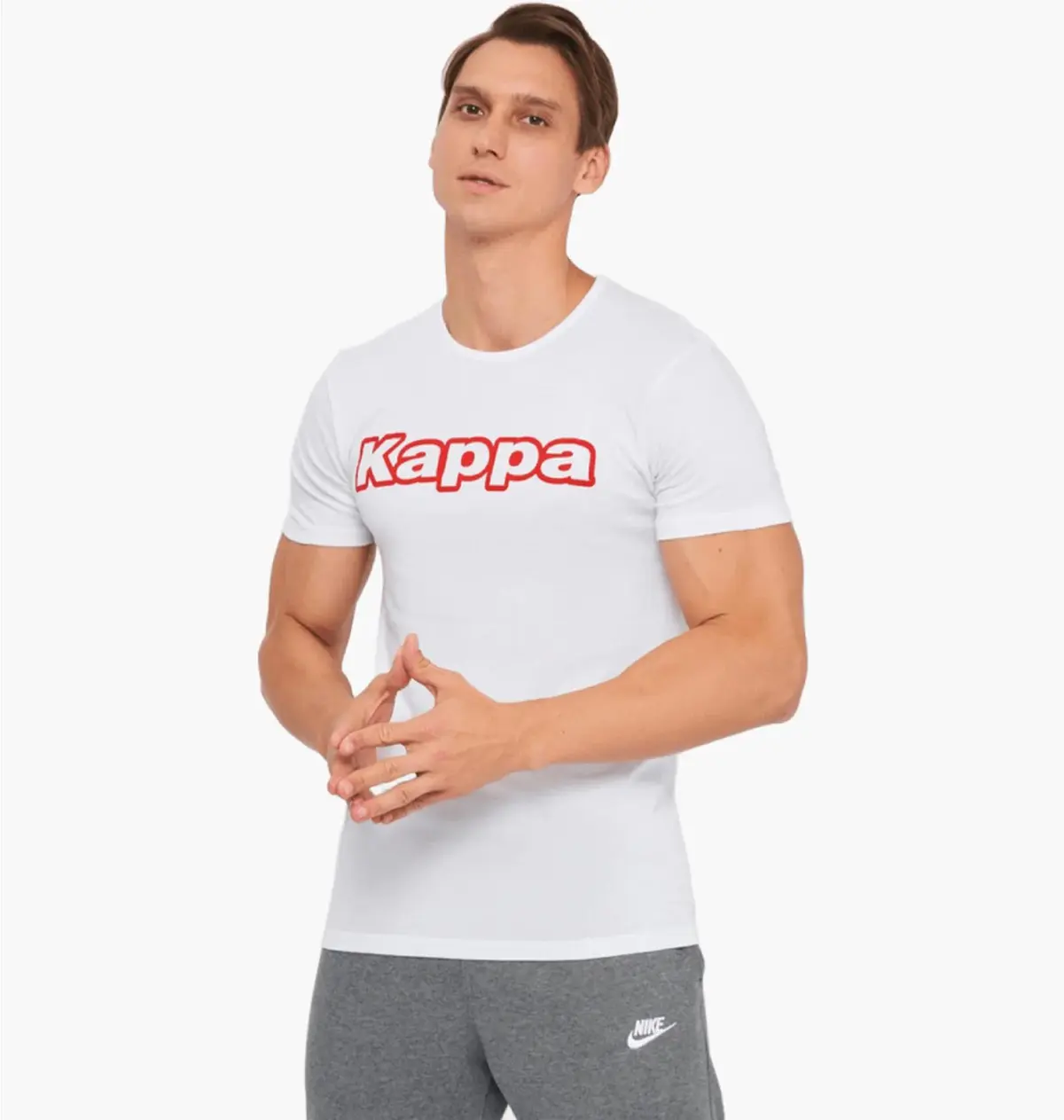 Футболка чоловіча Kappa T-Shirt Mezza Manica Girocollo Con Stampa Logo Pet