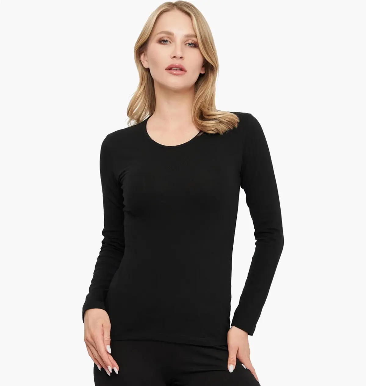 Кофта женские Kappa T-Shirt Manica Lunga Girocollo