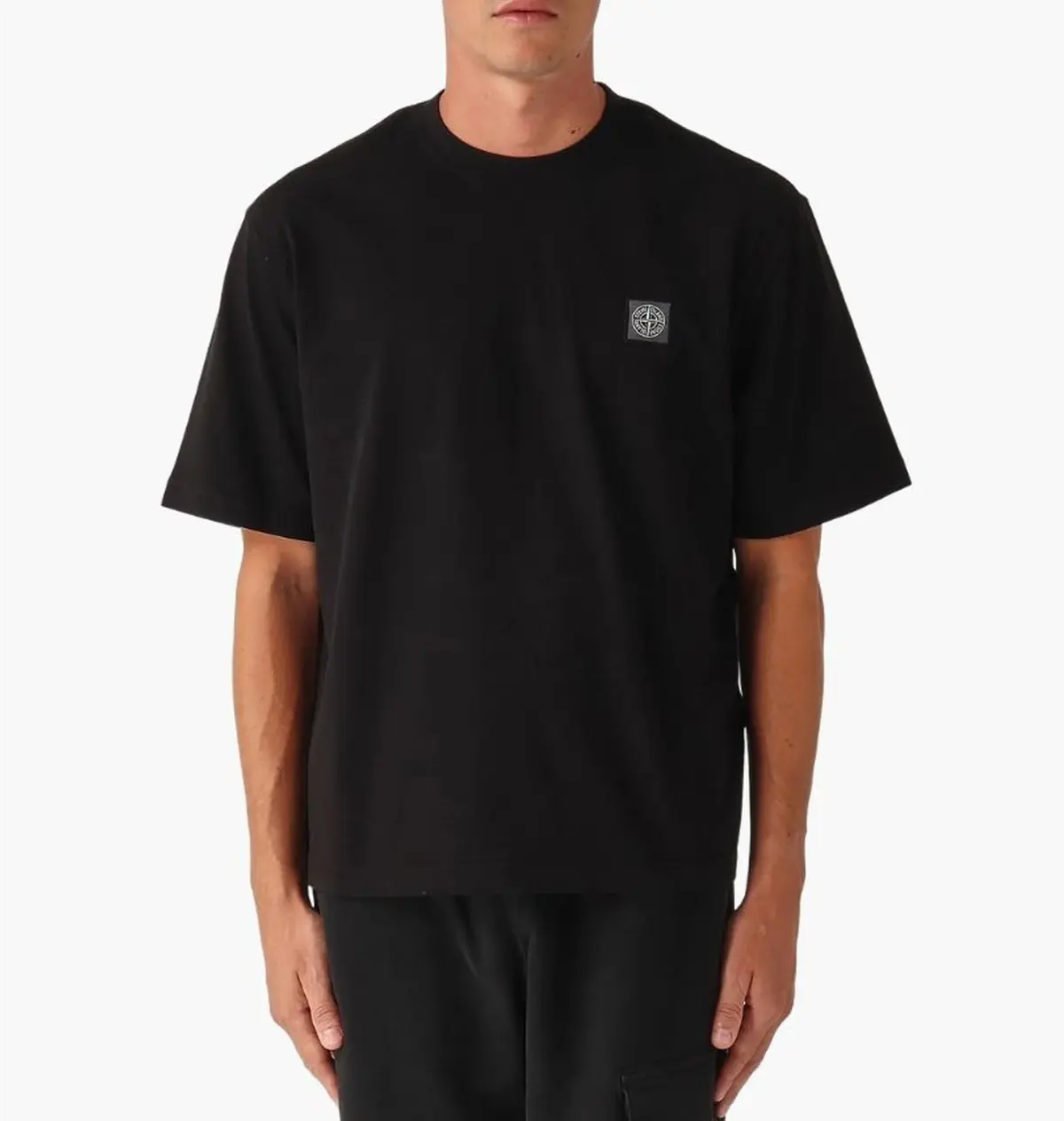 Футболка чоловіча Stone Island Stone Island Logo Patch Black