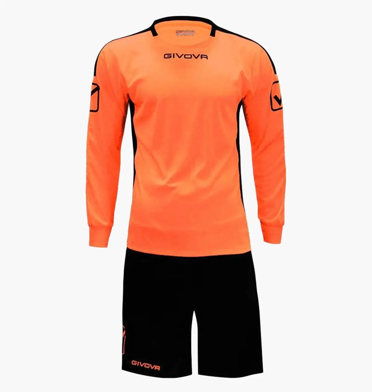 Спортивний костюм чоловічий Givova Kit Hyguana Goalkeeper Orange/Black