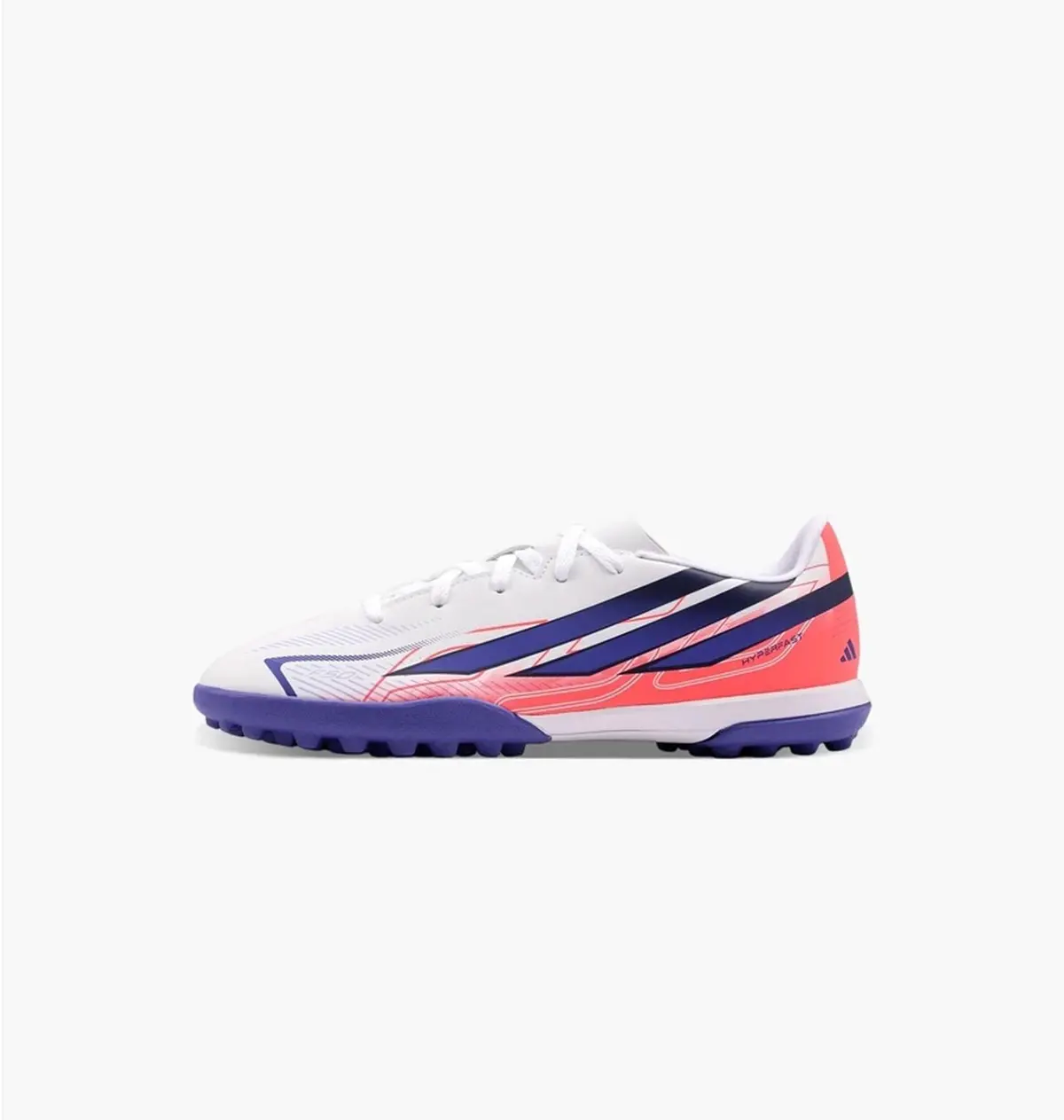 Сороконіжки дитячі Adidas F50 Hyperfast Club Junior Turf Soccer White/Violet