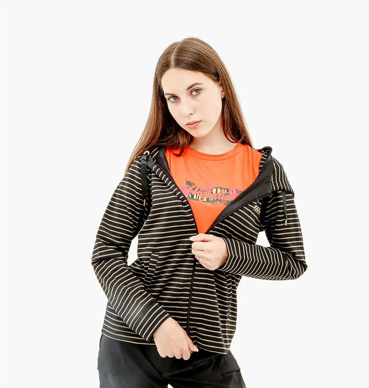 Кофта женские Australian Stripes Hoodie Polyviscosa