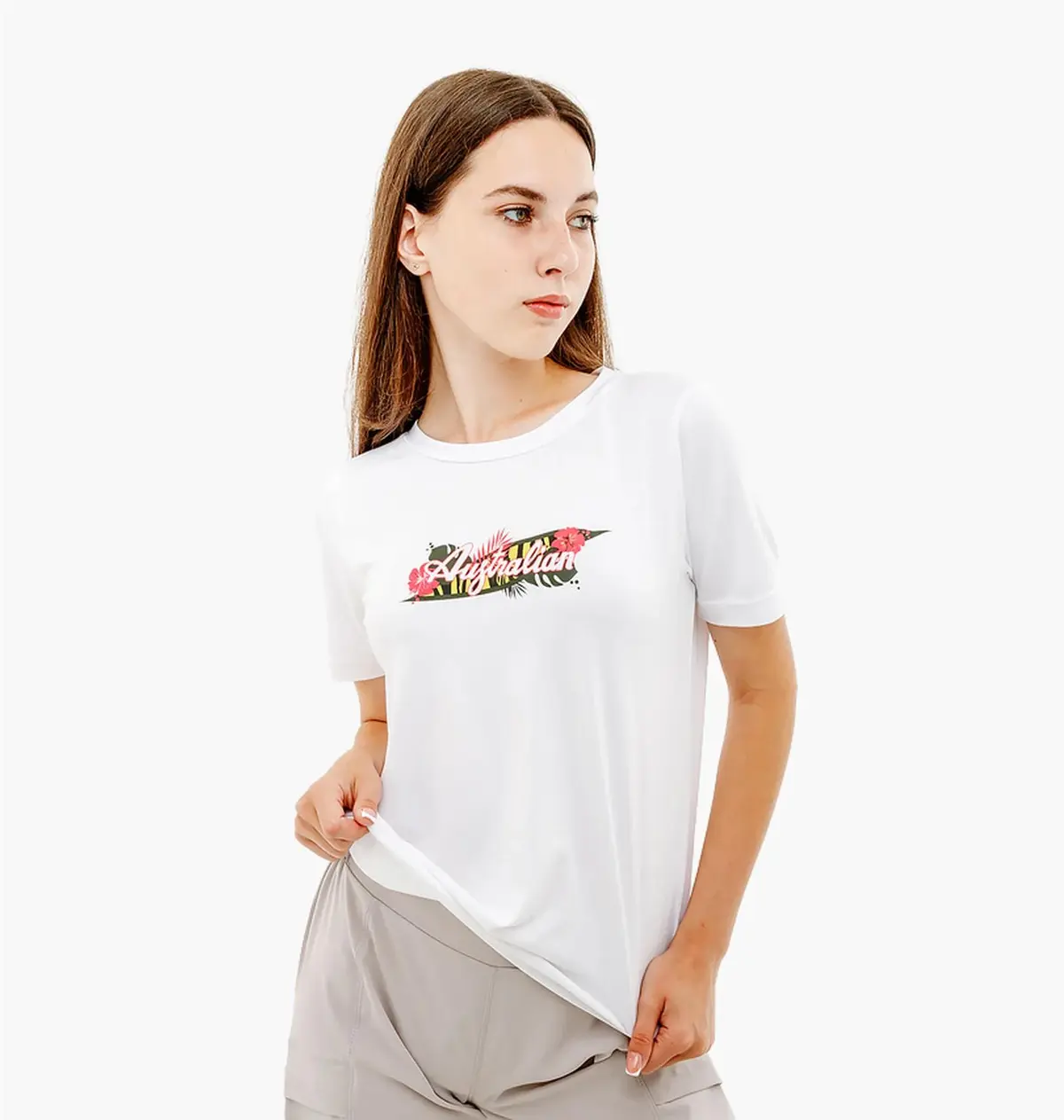 Футболка жіноча Australian Logo Flowers Tee Jersey