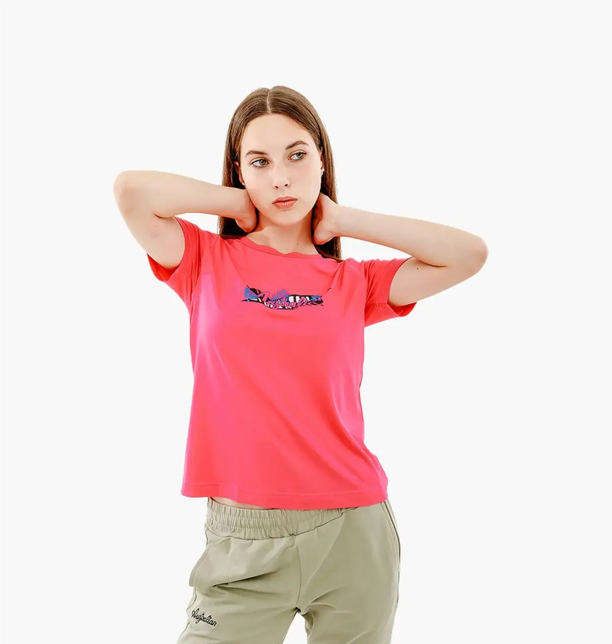 Футболка жіноча Australian Logo Flowers Tee Jersey