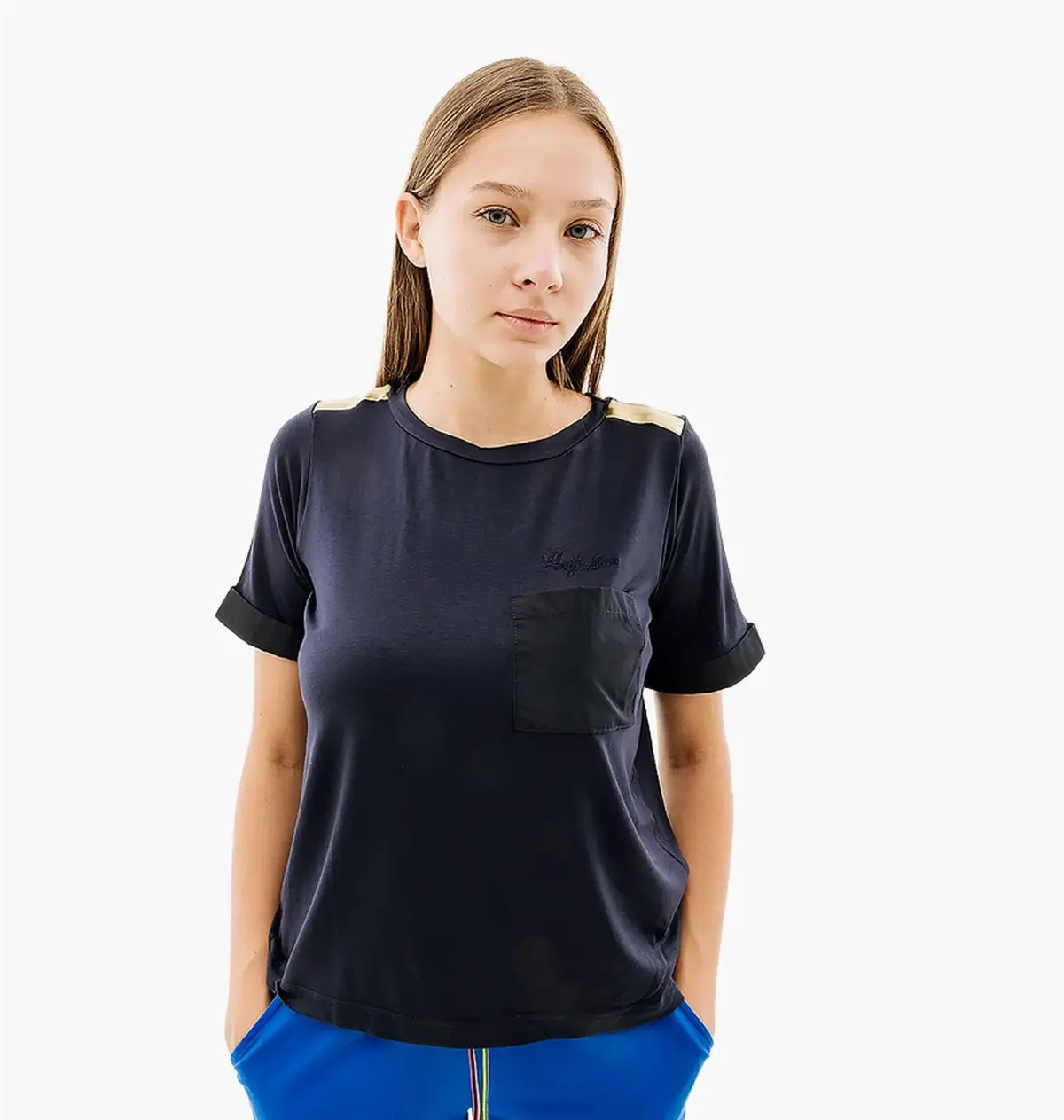 Футболка жіноча Australian Gold Tape Jersey V Tee Black