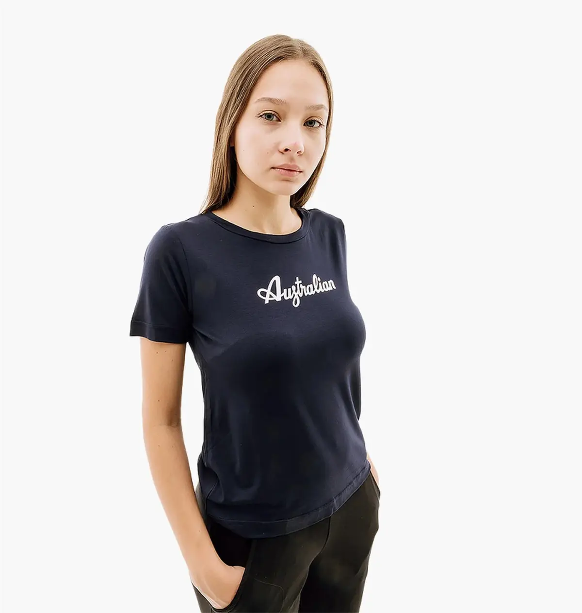 Футболка жіноча Australian Cotton Tee Holographic Logo Blue