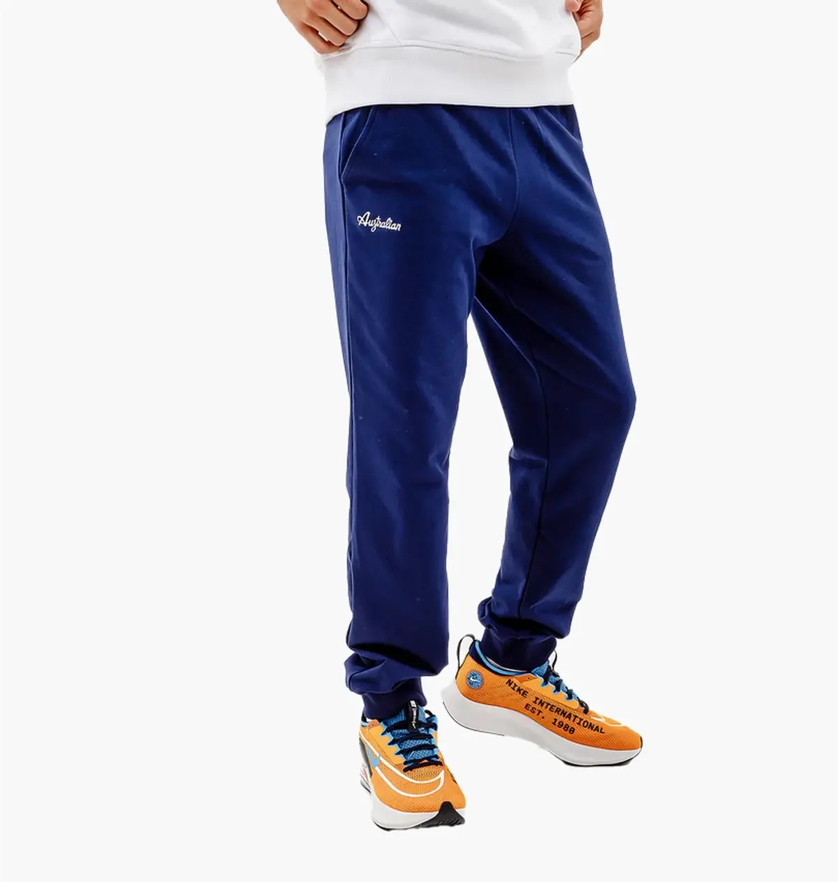 Брюки чоловічі Australian Essential Fleece Pants Rib Bottom Blue