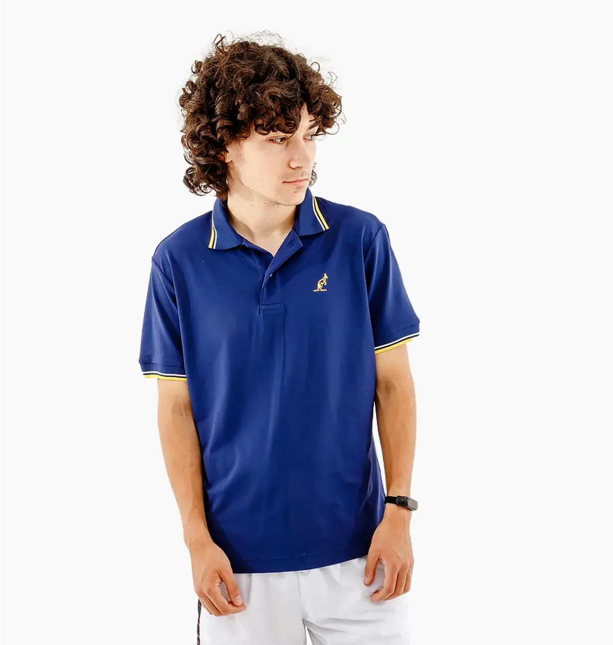 Футболка чоловіча Australian Two-Stripes Polo Tech Pique R-Fit Blue