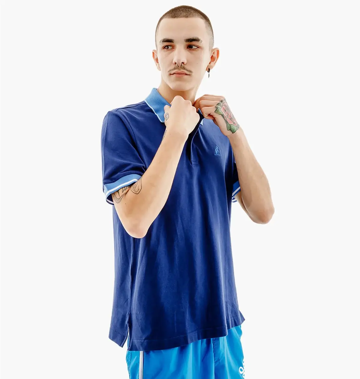 Футболка чоловіча Australian Lines Polo Pique El R-Fit Blue