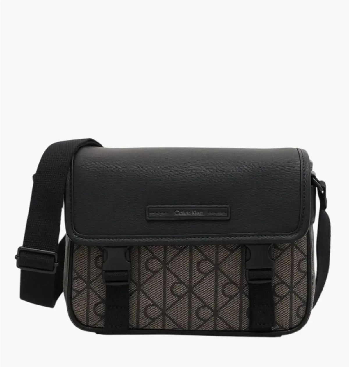 Сумка через плечо Calvin Klein Mixed Flap Mess Grey/Black