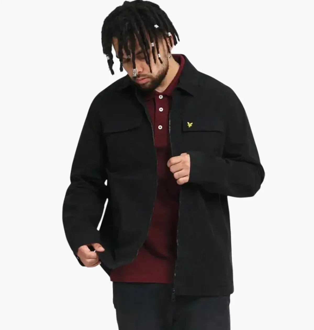 Кофта чоловіча Lyle & Scott Cotton Twill Os Black