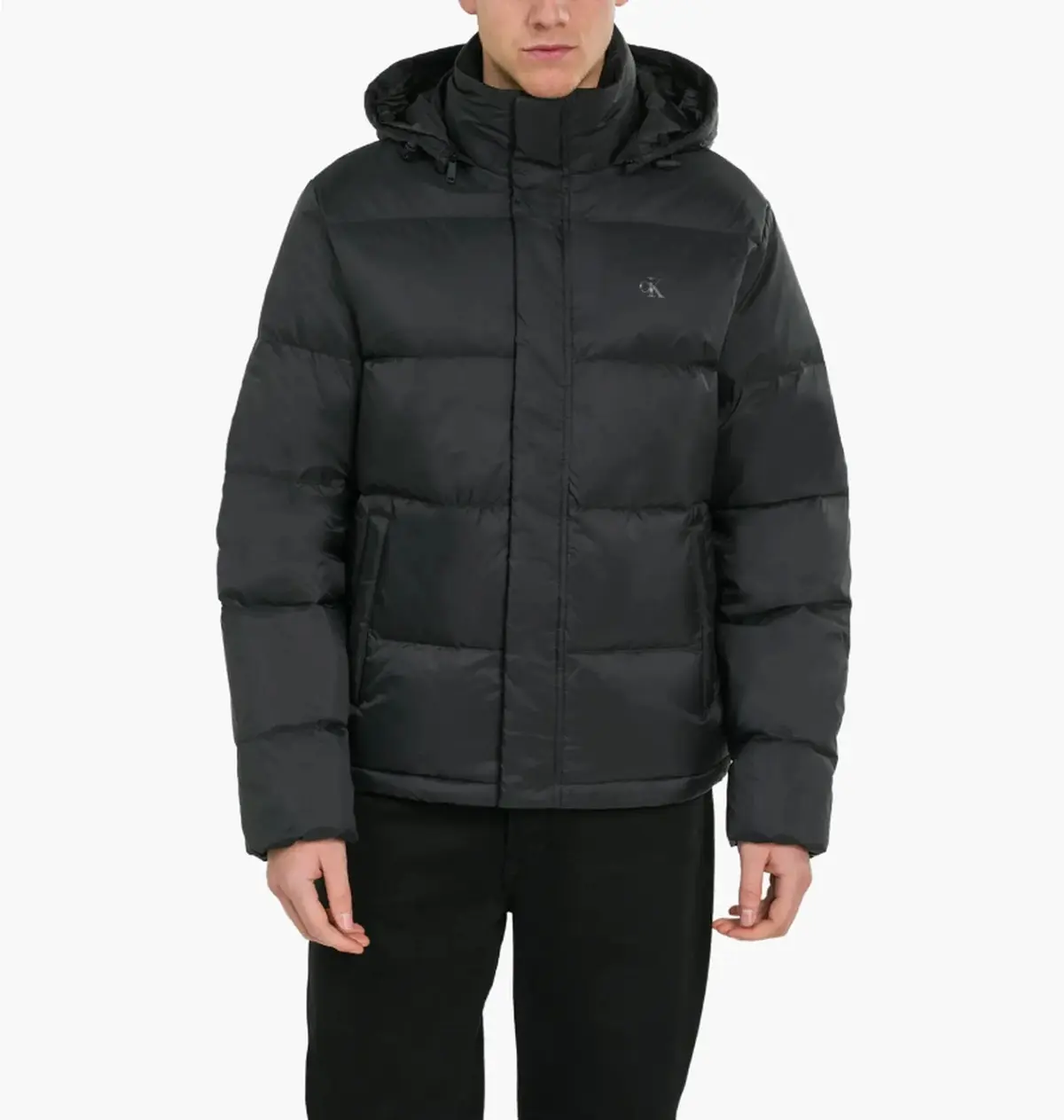 Куртка чоловіча Calvin Klein Long Sleeve Removable Hooded Inflatable Black
