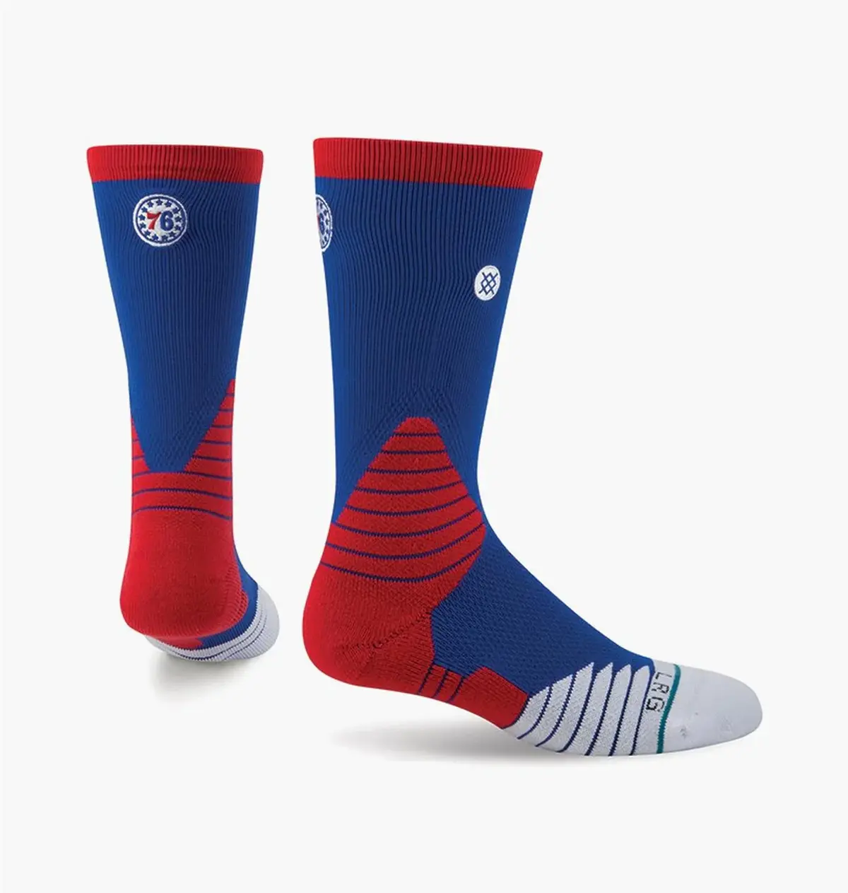 Носки Stance Nba Philadelphia 76Ers Logo Crew Basketball Socks Blue/Red (1 )