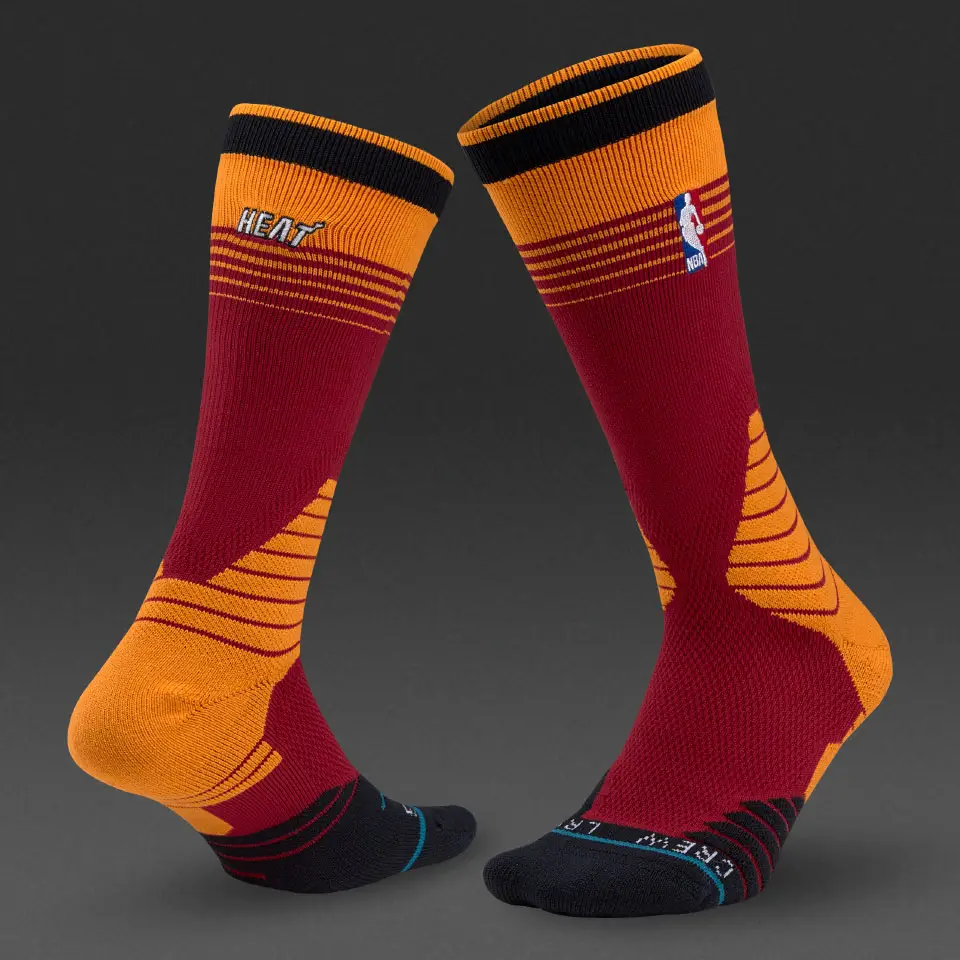 Носки Stance Nba Miami Heat Logo Crew Socks – White
