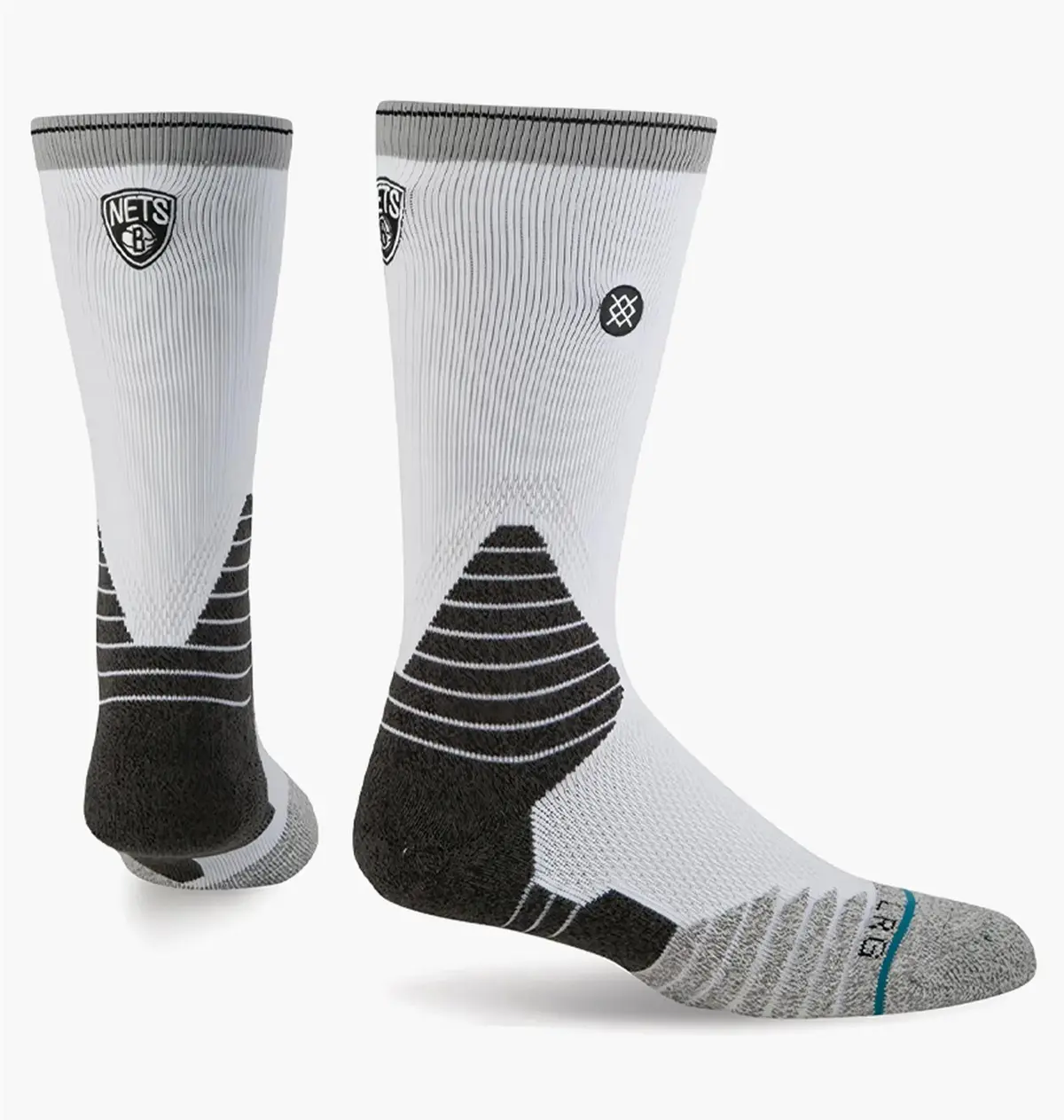 Носки Stance Nba Brooklyn Nets Logo Crew Basketball Socks White (1 )