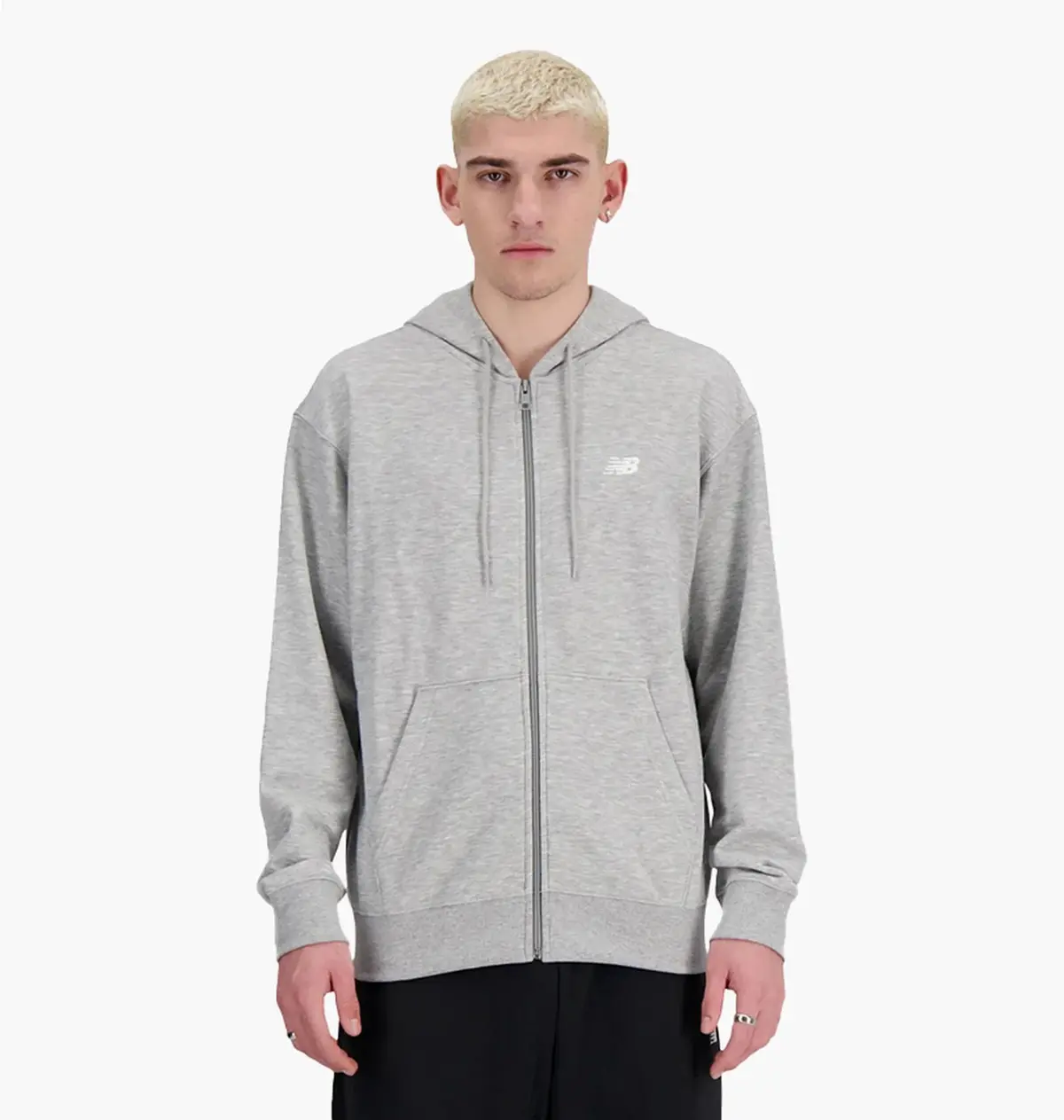 Кофта мужская New Balance Stacked Logo Grey