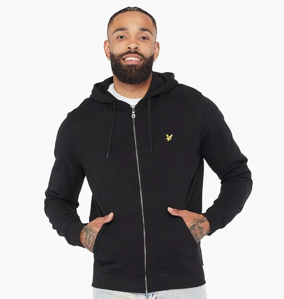 Кофта чоловіча Lyle & Scott Vintage Zip Trough Hoodie Black Ml420vog-Z865
