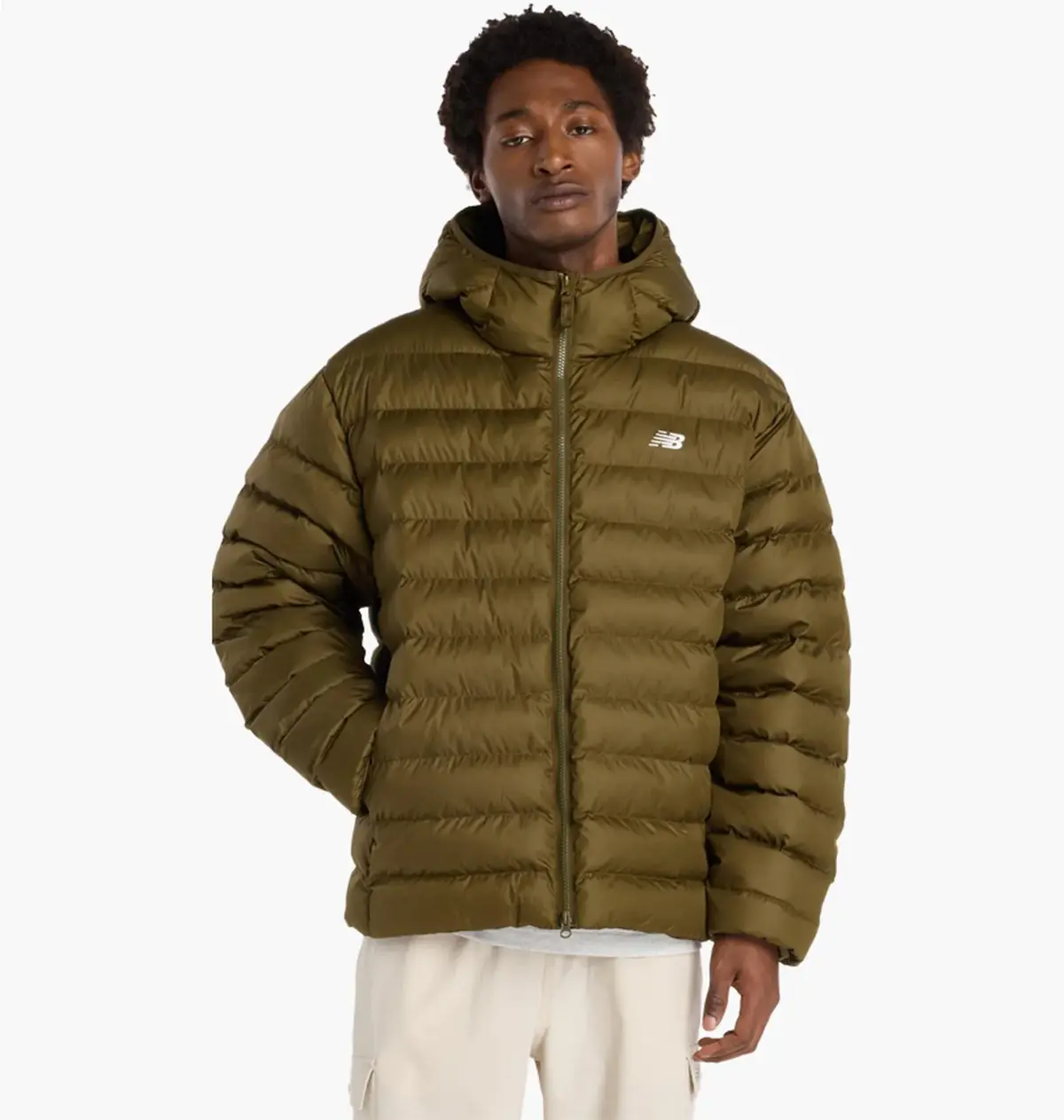 Куртка чоловіча New Balance Sport Essentials Hooded Olive