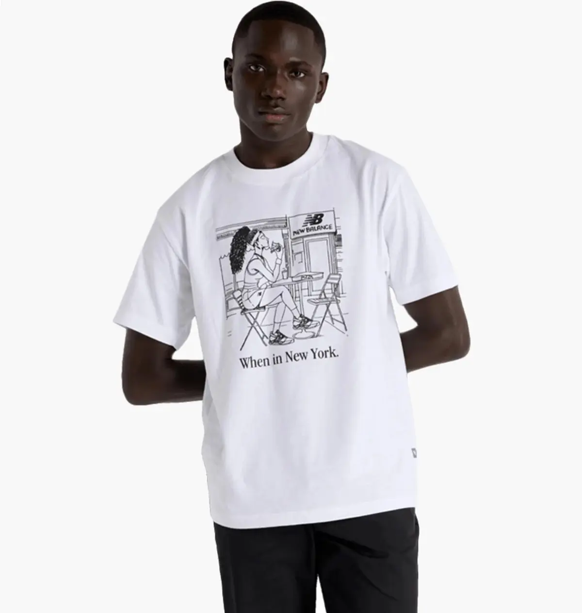Футболка мужская New Balance New York White