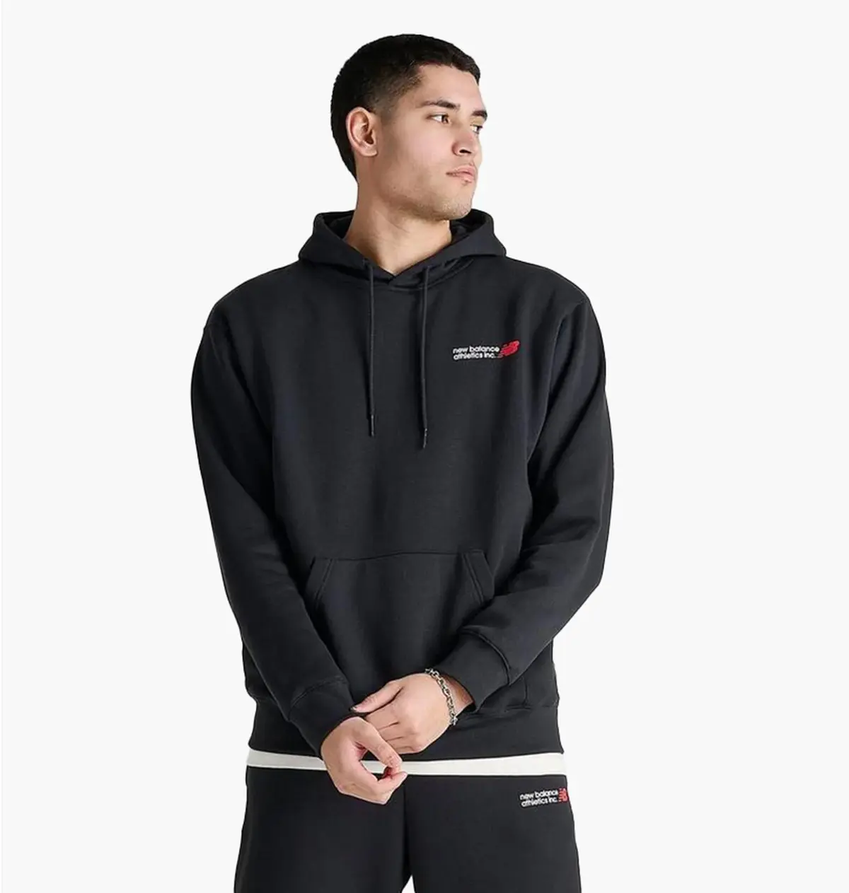 Кофта мужская New Balance Fleece Hoodie Black