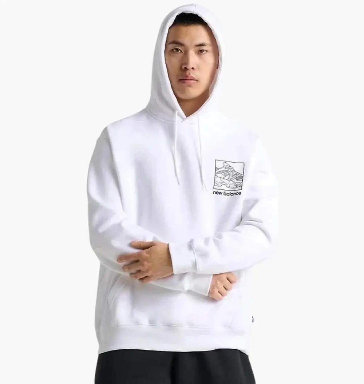 Кофта чоловіча New Balance Sketch Graphic біла MT51788-100