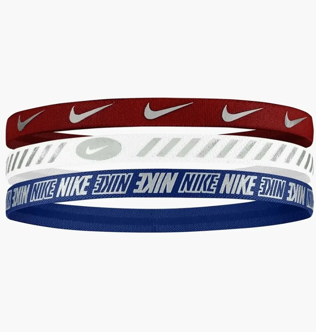 Пов'язка на голову Nike W Headbands 3.0 3 Pk Metallic University