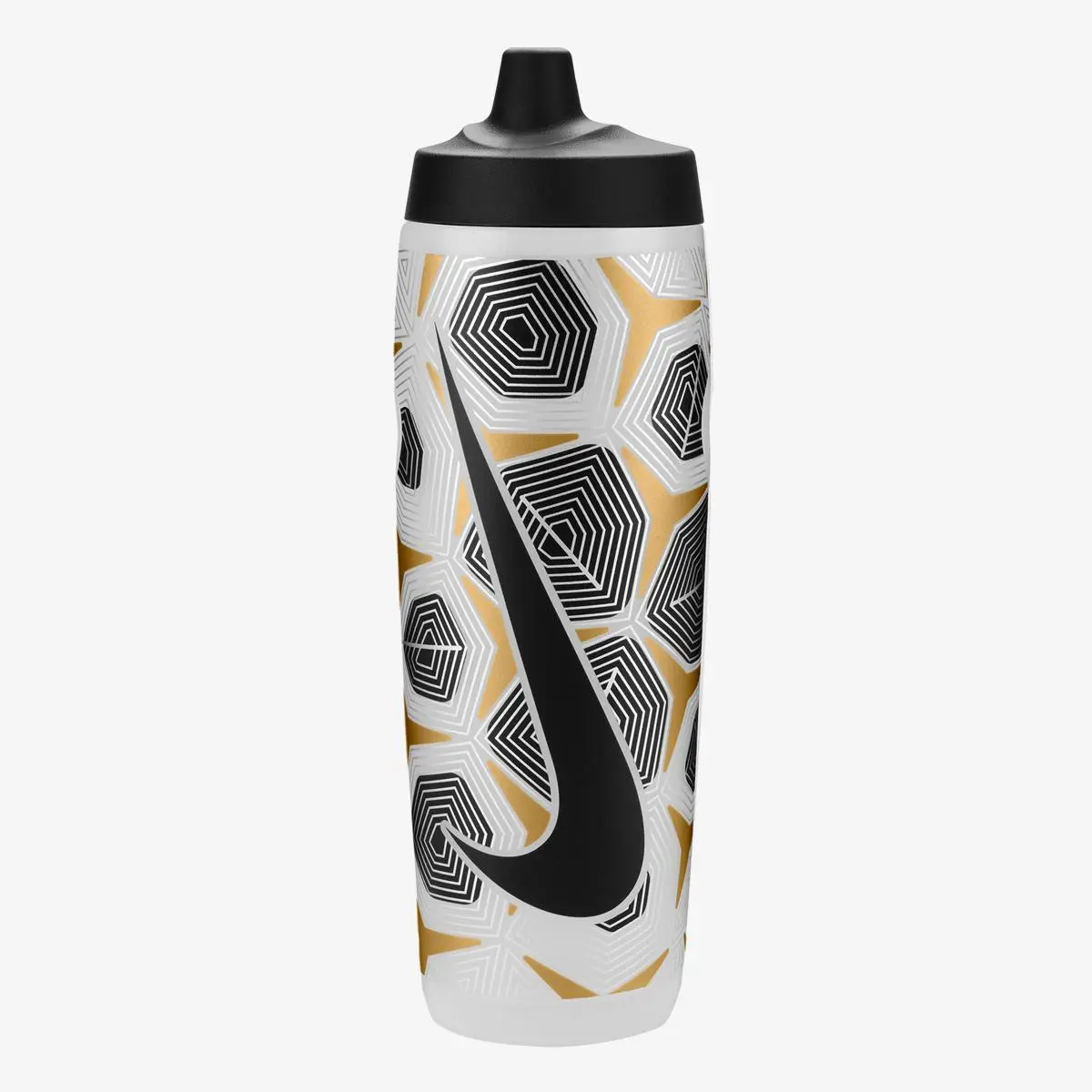 Бутылка для воды Nike Refuel Bottle 24 Oz Graphic Clear/Black/Flt Gold/Flt Silver/Black 24Oz