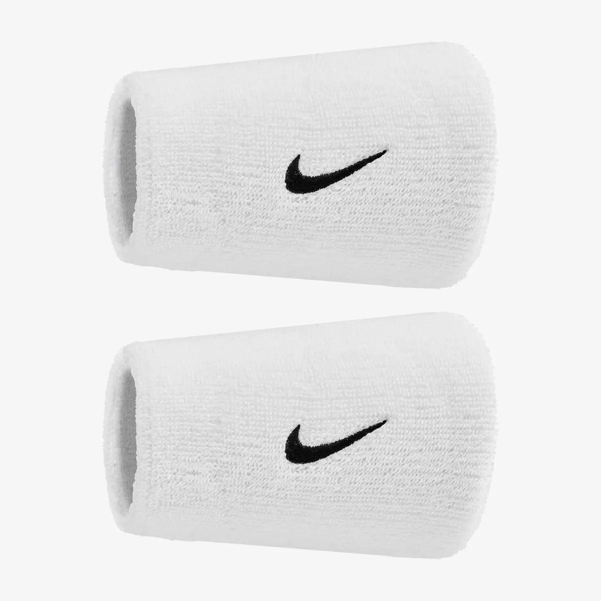 Напульсники Nike Swoosh Classic Doublewide Wristbands 2Pk White/Black Osfm