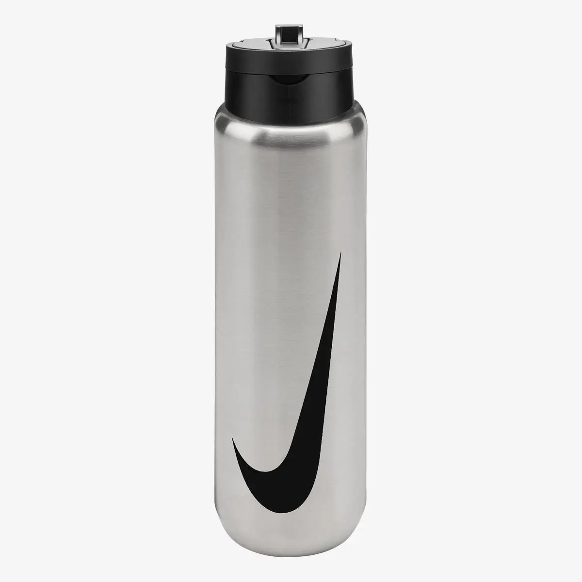 Бутылка для воды Nike Ss Recharge Straw Bottle 24 Oz Rfsh Brushed Stainless Steel/Black/Black 24Oz